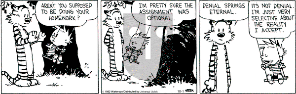 Calvin and Hobbes - Monday October 1, 2012 Comic Strip