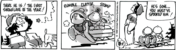 Rose is Rose on Thursday November 10, 1988 Comic Strip
