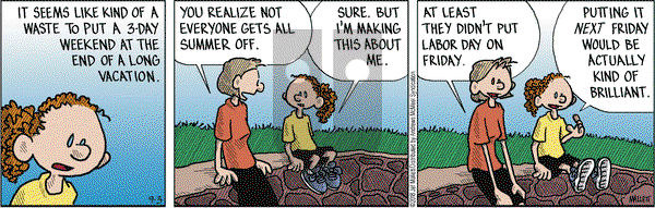 Frazz on Monday September 3, 2018 Comic Strip
