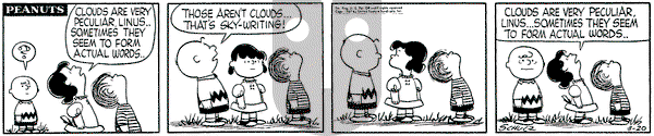 Peanuts on Wednesday March 20, 1957 Comic Strip