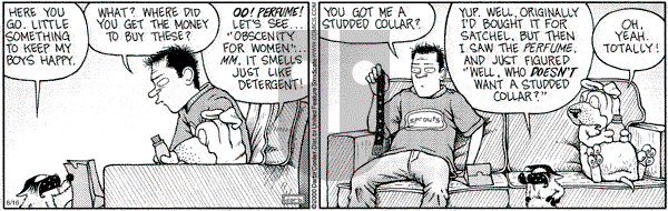 Get Fuzzy on Wednesday August 16, 2000 Comic Strip