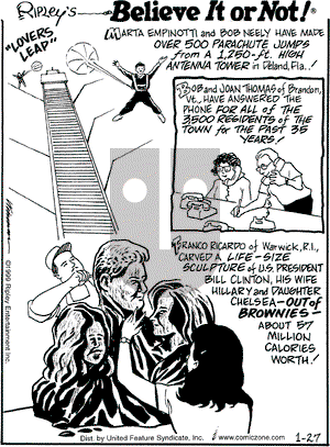 Ripley's Believe It or Not on Wednesday June 2, 1999 Comic Strip