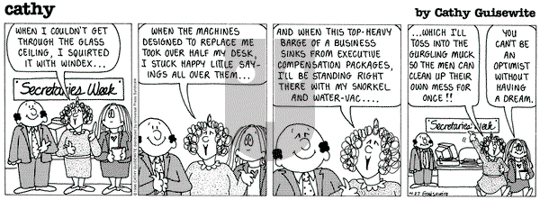 Cathy Classics on Saturday April 27, 1996 Comic Strip