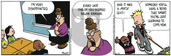 Frazz on Monday February 16, 2004 Comic Strip