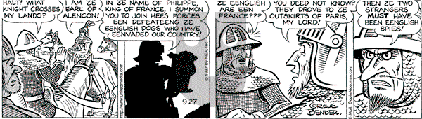 Alley Oop on Saturday September 27, 1997 Comic Strip