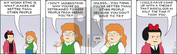 Nancy on Tuesday December 31, 2019 Comic Strip