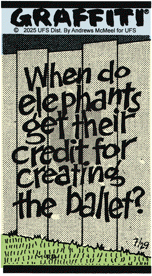 Graffiti on Tuesday July 29, 2025 Comic Strip