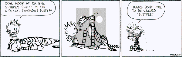 Calvin and Hobbes - Wednesday September 27, 2023 Comic Strip