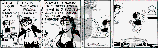 Nancy on Thursday April 2, 1998 Comic Strip