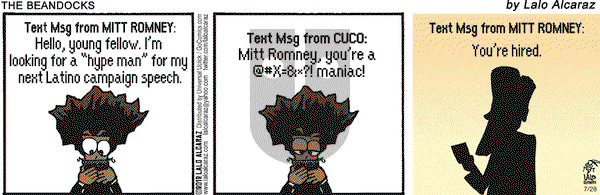 La Cucaracha on Saturday July 28, 2012 Comic Strip