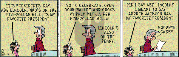 Grand Avenue on Monday February 17, 2020 Comic Strip