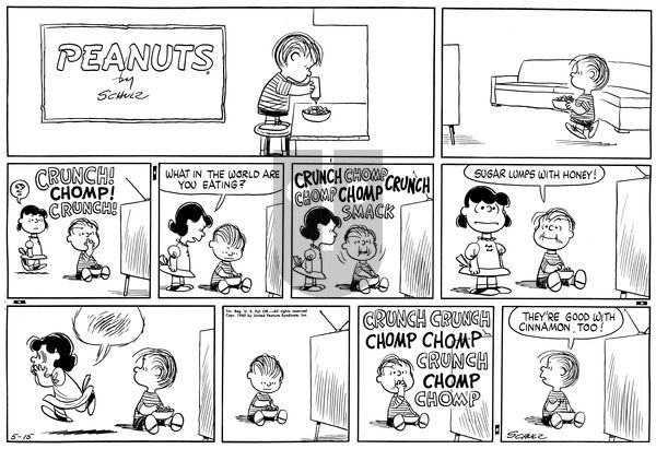 Peanuts on Sunday May 15, 1960 Comic Strip
