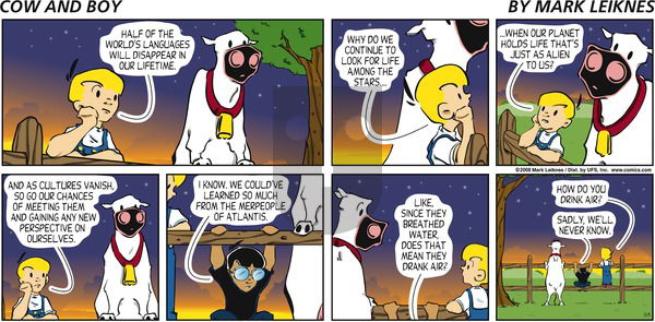 Cow and Boy Classics on Sunday May 11, 2008 Comic Strip