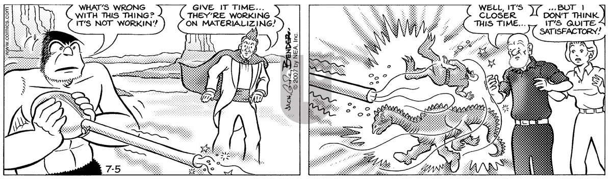 Alley Oop - Thursday July 5, 2007 Comic Strip