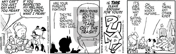Over the Hedge on Monday October 16, 2000 Comic Strip