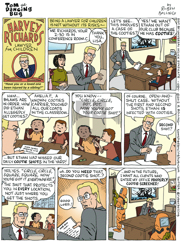 Tom the Dancing Bug on Friday April 20, 2012 Comic Strip