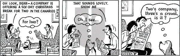 Fred Basset on Thursday January 1, 2004 Comic Strip