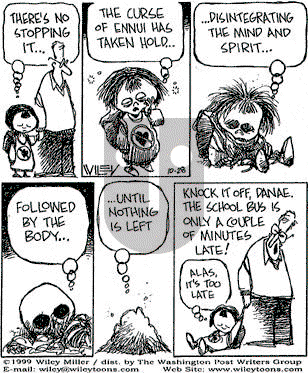 Non Sequitur on Thursday October 28, 1999 Comic Strip
