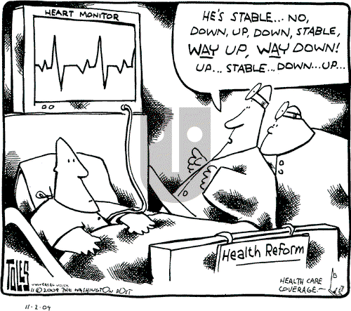 Tom Toles on Monday November 2, 2009 Comic Strip