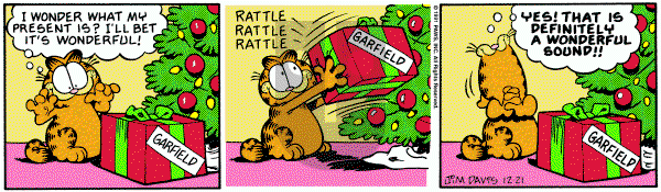 Garfield on Saturday December 21, 1991 Comic Strip