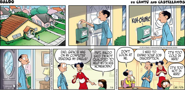 Baldo on Sunday July 6, 2014 Comic Strip