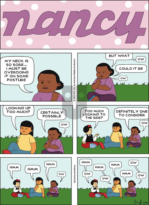 Nancy on Sunday May 23, 2021 Comic Strip