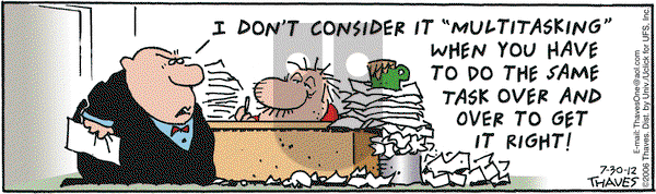 Frank and Ernest on Monday July 30, 2012 Comic Strip