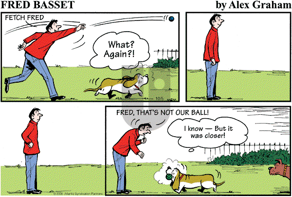 Fred Basset on Sunday October 5, 2008 Comic Strip