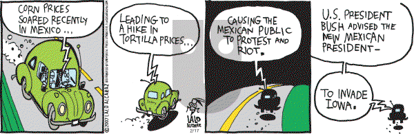 La Cucaracha on Saturday February 17, 2007 Comic Strip
