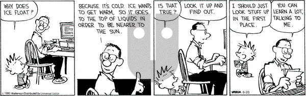 Calvin and Hobbes on Saturday June 20, 2015 Comic Strip