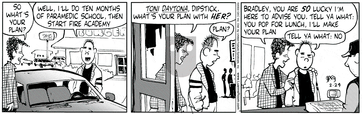 Luann - Monday February 24, 2003 Comic Strip