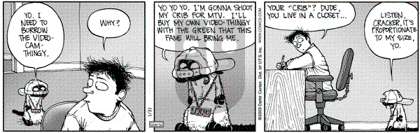 Get Fuzzy on Friday January 31, 2003 Comic Strip