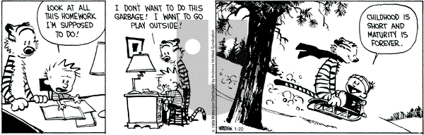 Calvin and Hobbes - Tuesday January 22, 2019 Comic Strip