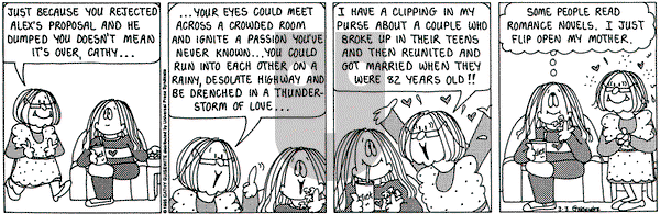 Cathy Classics on Friday March 3, 1995 Comic Strip