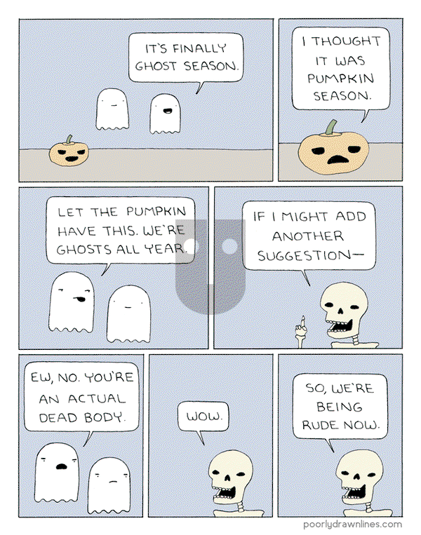 Poorly Drawn Lines on Monday October 29, 2018 Comic Strip