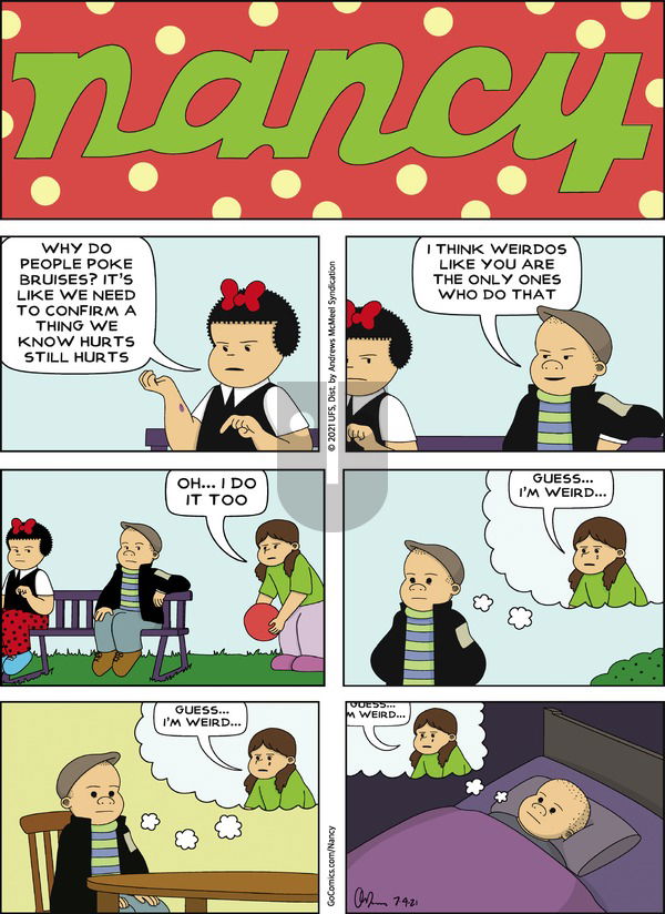 Nancy on Sunday July 4, 2021 Comic Strip