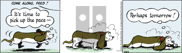 Fred Basset on Wednesday November 1, 2017 Comic Strip