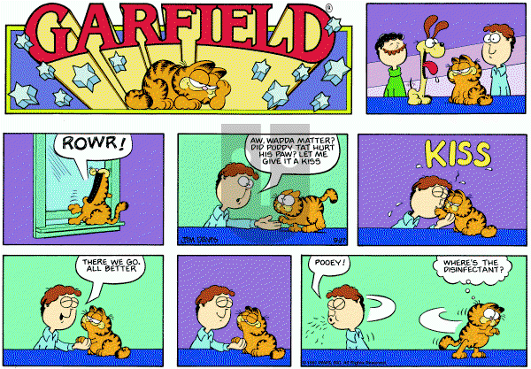 Garfield on Sunday September 27, 1981 Comic Strip