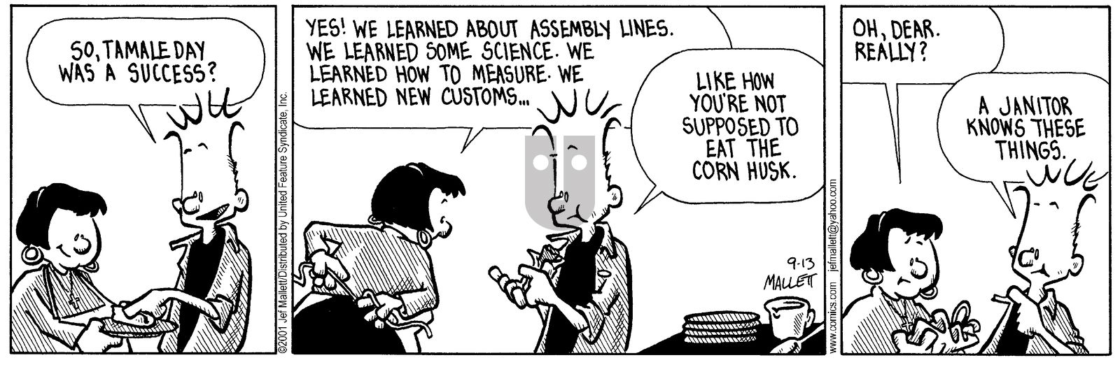 Frazz - Thursday September 13, 2001 Comic Strip