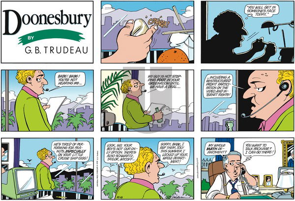 Doonesbury on Sunday October 10, 1999 Comic Strip