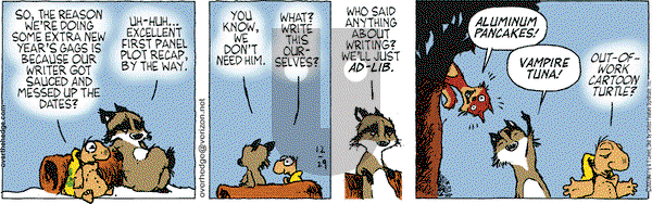 Over the Hedge on Tuesday December 29, 2009 Comic Strip