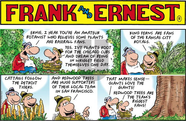 Frank and Ernest on Sunday April 22, 2018 Comic Strip