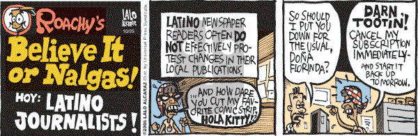 La Cucaracha on Tuesday October 25, 2005 Comic Strip