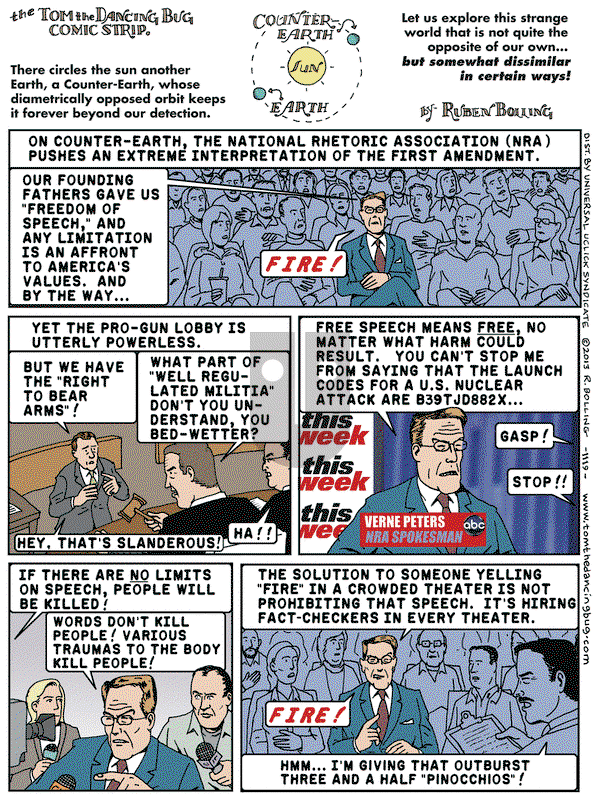 Tom the Dancing Bug on Friday January 4, 2013 Comic Strip