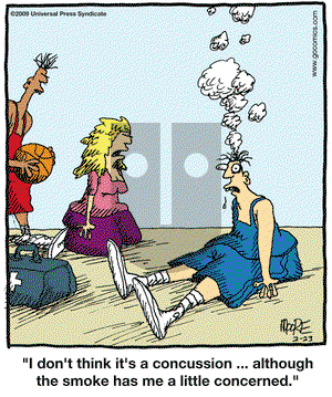 In the Bleachers on Monday February 23, 2009 Comic Strip