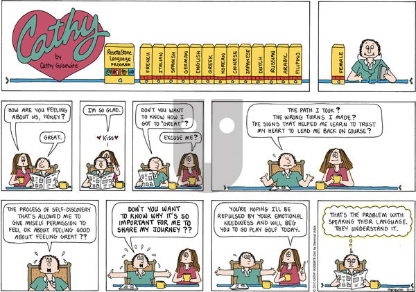 Cathy Classics on Sunday August 15, 2010 Comic Strip