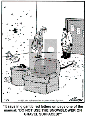 Close to Home on Saturday December 11, 1999 Comic Strip