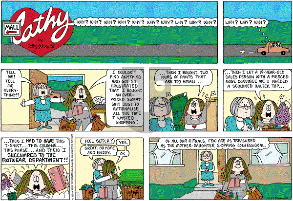 Cathy Classics - Sunday October 17, 2010 Comic Strip