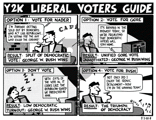 Ted Rall on Saturday August 5, 2000 Comic Strip