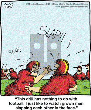 In the Bleachers on Wednesday September 14, 2016 Comic Strip